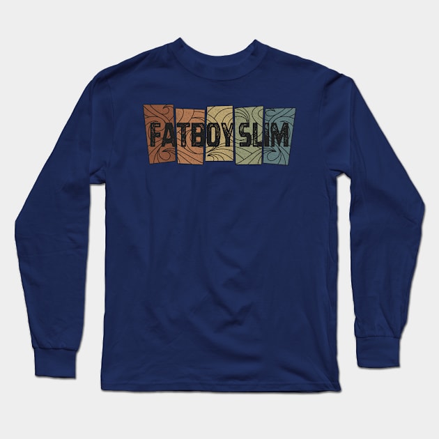 Fatboy Slim - Retro Pattern Long Sleeve T-Shirt by besomethingelse